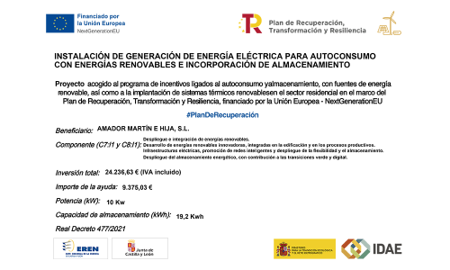 subvención autoconsumo fotovoltaico